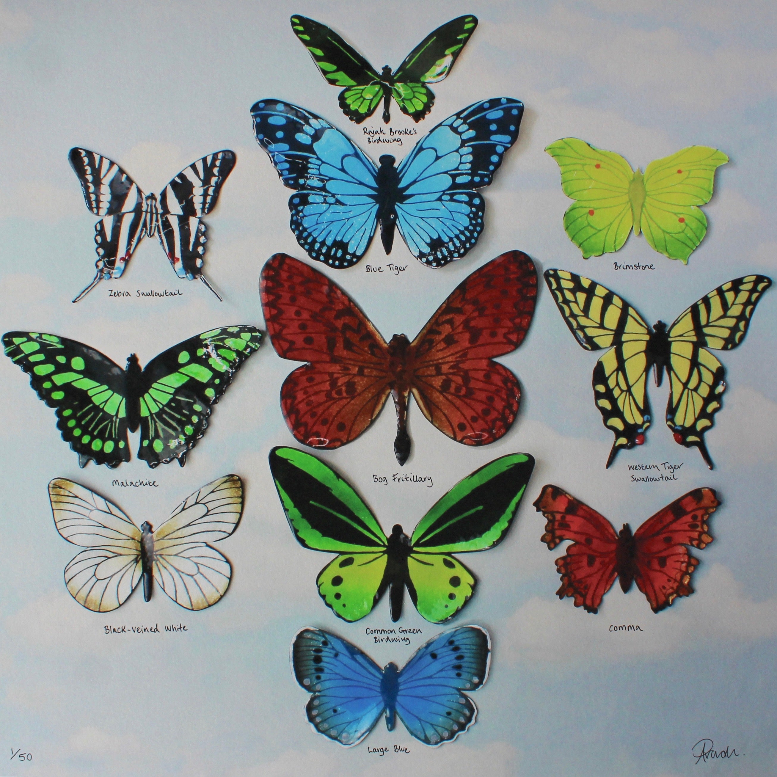 Butterfly Kaleidoscope Giclee